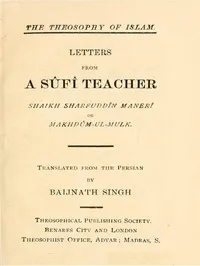 Letters from a Sûfî Teacher — Sharaf al-Din Ahmad ibn Yahya Maniri cover