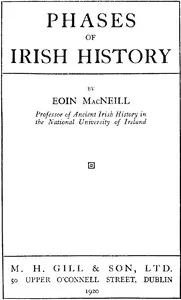 Phases of Irish History — Eoin Mac Neill cover