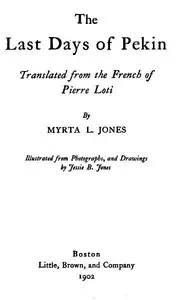 The Last Days of Pekin — Pierre Loti cover