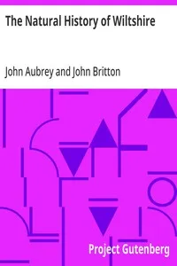 The Natural History of Wiltshire — John Aubrey cover