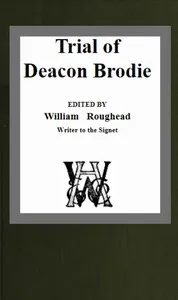 Trial of Deacon Brodie — Anonymous cover