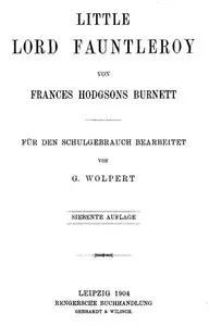 Little Lord Fauntleroy [abridged]: Für den Schulgebrauch bearbeitet — Frances Hodgson Burnett cover