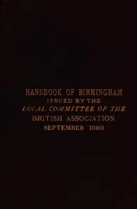 Handbook of Birmingham: Prepared for the Members of the British Association, 1886 — British Association for the Advancement of Science cover