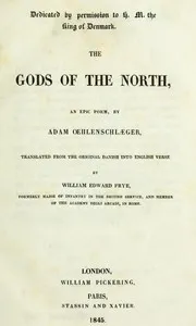 The Gods of the North: an epic poem — Adam Oehlenschläger cover