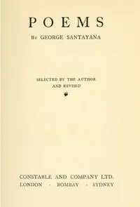 Poems — George Santayana cover