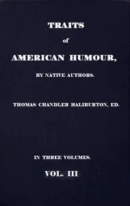 Traits of American Humour, Vol. 3 of 3 — Anonymous cover