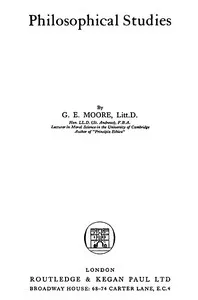 Philosophical Studies — G. E. (George Edward) Moore cover