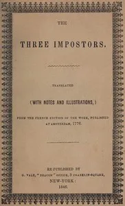 The Three Impostors — Anonymous cover