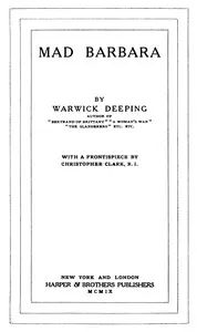 Mad Barbara — Warwick Deeping cover