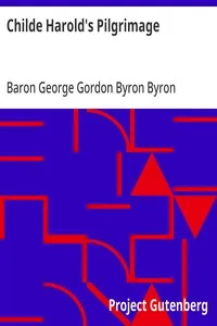 Childe Harold's Pilgrimage — George Gordon Byron, Baron Byron cover