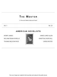 The Mentor: American Novelists, Vol. 1, No. 25 — Hamilton Wright Mabie cover