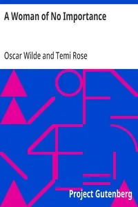 A Woman of No Importance cover