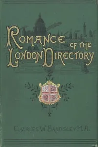 The Romance of the London Directory — Charles Wareing Endell Bardsley cover