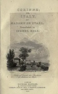 Corinne; or, Italy — Madame de (Anne-Louise-Germaine) Staël cover