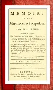 Memoirs of the Marchioness of Pompadour (vol. 2 of 2) — Jeanne Antoinette Poisson, marquise de Pompadour cover