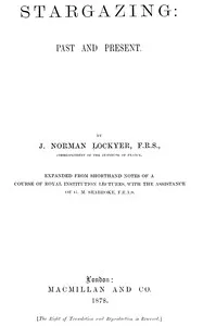 Stargazing: Past and Present — Norman, Sir Lockyer cover