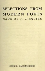 Selections from Modern Poets: Made by J. C. Squire cover