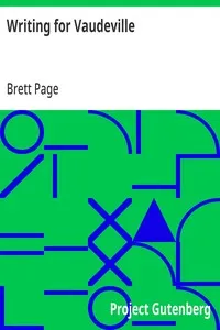 Writing for Vaudeville — Brett Page cover