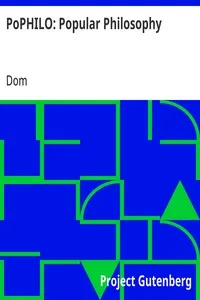 PoPHILO: Popular Philosophy — Dom cover