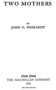 Two Mothers — John G. Neihardt cover