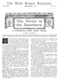The Wide World Magazine, Vol. 22, No. 129, December, 1908 — Various cover