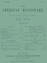 The American Missionary — Volume 33, No. 05, May, 1879 cover
