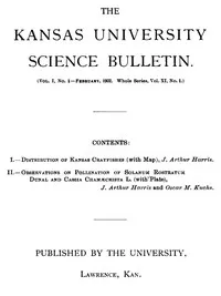 The Kansas University Science Bulletin (Vol. I, No. 1) — Various cover