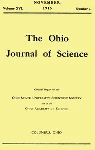 The Ohio Journal of Science, Vol. XVI, No. 1, November 1915 — Various cover