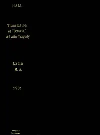 A Translation of Octavia, a Latin Tragedy, with Notes and Introduction — Anonymous cover