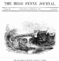 The Irish Penny Journal, Vol. 1 No. 36, March 6, 1841 — Various cover