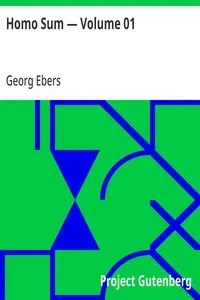 Homo Sum — Volume 01 — Georg Ebers cover