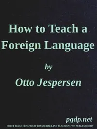 How to teach a foreign language — Otto Jespersen cover