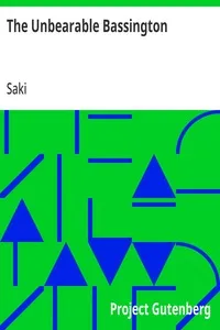 The Unbearable Bassington — Saki cover