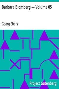 Barbara Blomberg — Volume 05 — Georg Ebers cover