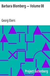 Barbara Blomberg — Volume 08 — Georg Ebers cover