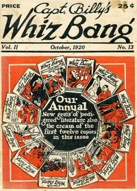 Captain Billy's Whiz Bang, Vol. 2. No. 13, October, 1920: America's Magazine of Wit, Humor and Filosophy — Various cover