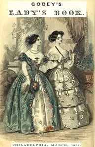 Godey's Lady's Book, Philadelphia, Volume 48, March, 1854 — Various cover