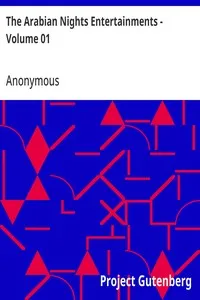 The Arabian Nights Entertainments - Volume 01 — Anonymous cover