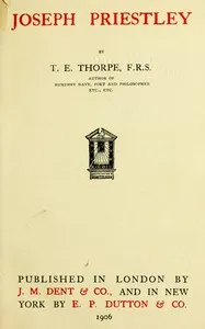Joseph Priestley — T. E. (Thomas Edward) Thorpe cover