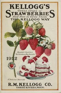 Kellogg's Great Crops of Strawberries, and How to Grow Them the Kellogg Way — R. M. Kellogg Co. cover