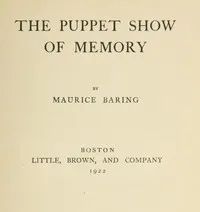 The Puppet Show of Memory — Maurice Baring cover