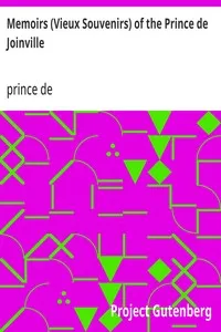 Memoirs (Vieux Souvenirs) of the Prince de Joinville cover