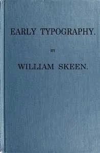 Early Typography — William Skeen cover