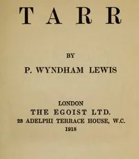 Tarr — Wyndham Lewis cover