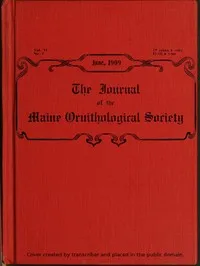 The Journal of the Maine Ornithological Society, Vol. XI. No. 2 — Various cover