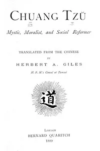 Chuang Tzu: Mystic, Moralist, and Social Reformer — Zhuangzi cover