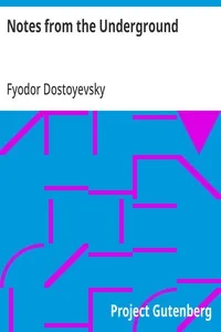 Notes from the Underground — Fyodor Dostoyevsky cover