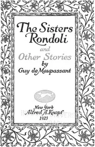 The Sisters Rondoli, and Other Stories — Guy de Maupassant cover