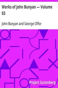 Works of John Bunyan — Volume 03 — John Bunyan cover