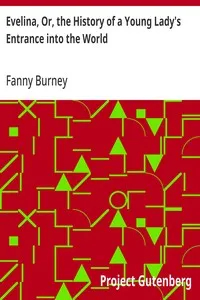Evelina, Or, the History of a Young Lady's Entrance into the World — Fanny Burney cover